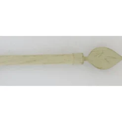 maxibazar Kit Ext 100 190Cm D.19Cm Embout Feuille Ivoire Or