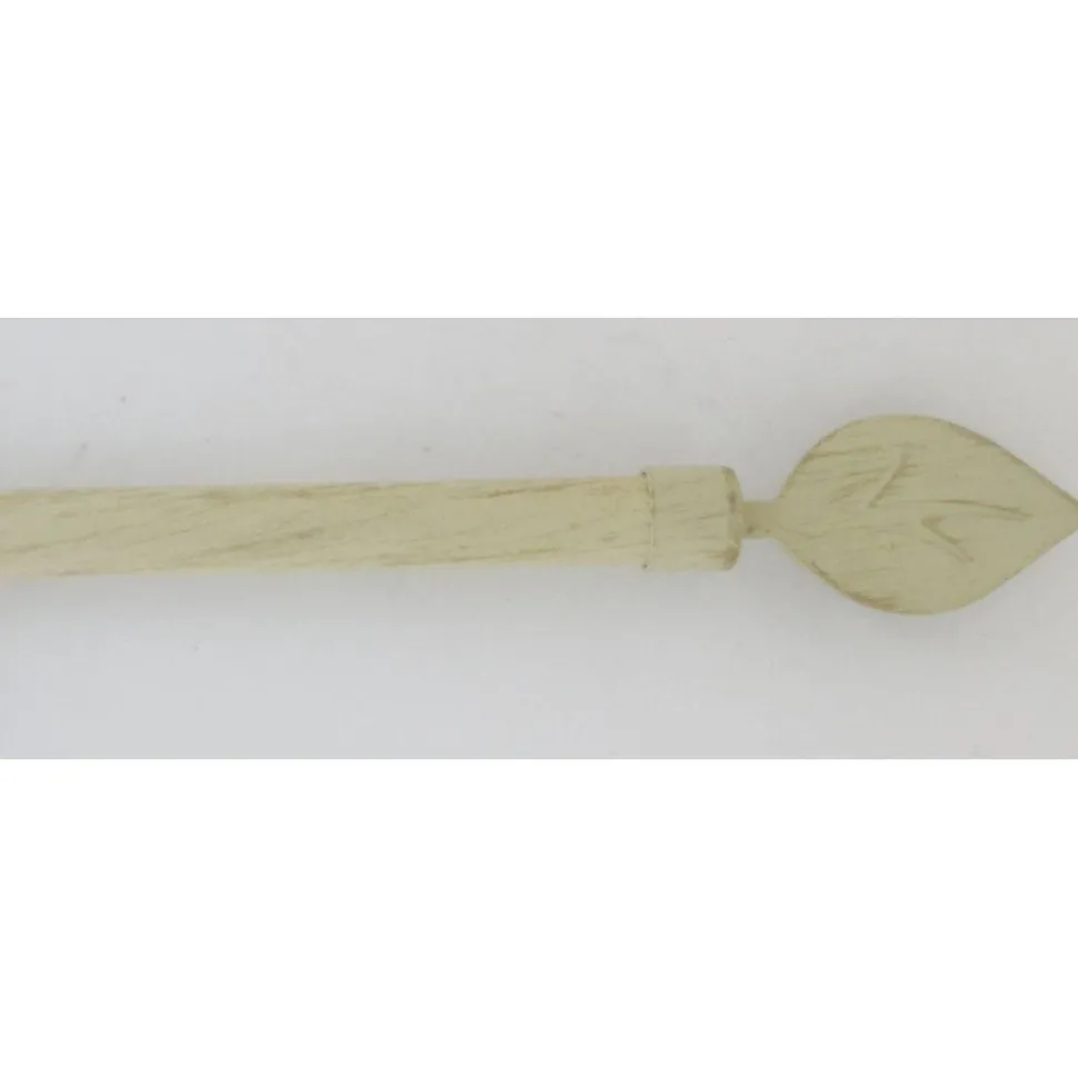 maxibazar Kit Ext 100 190Cm D.19Cm Embout Feuille Ivoire Or