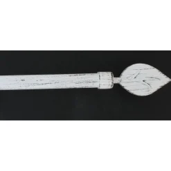 maxibazar Kit Exterieur 100 A 190Cm D.19Cm Embout Feuille Blanc Noir