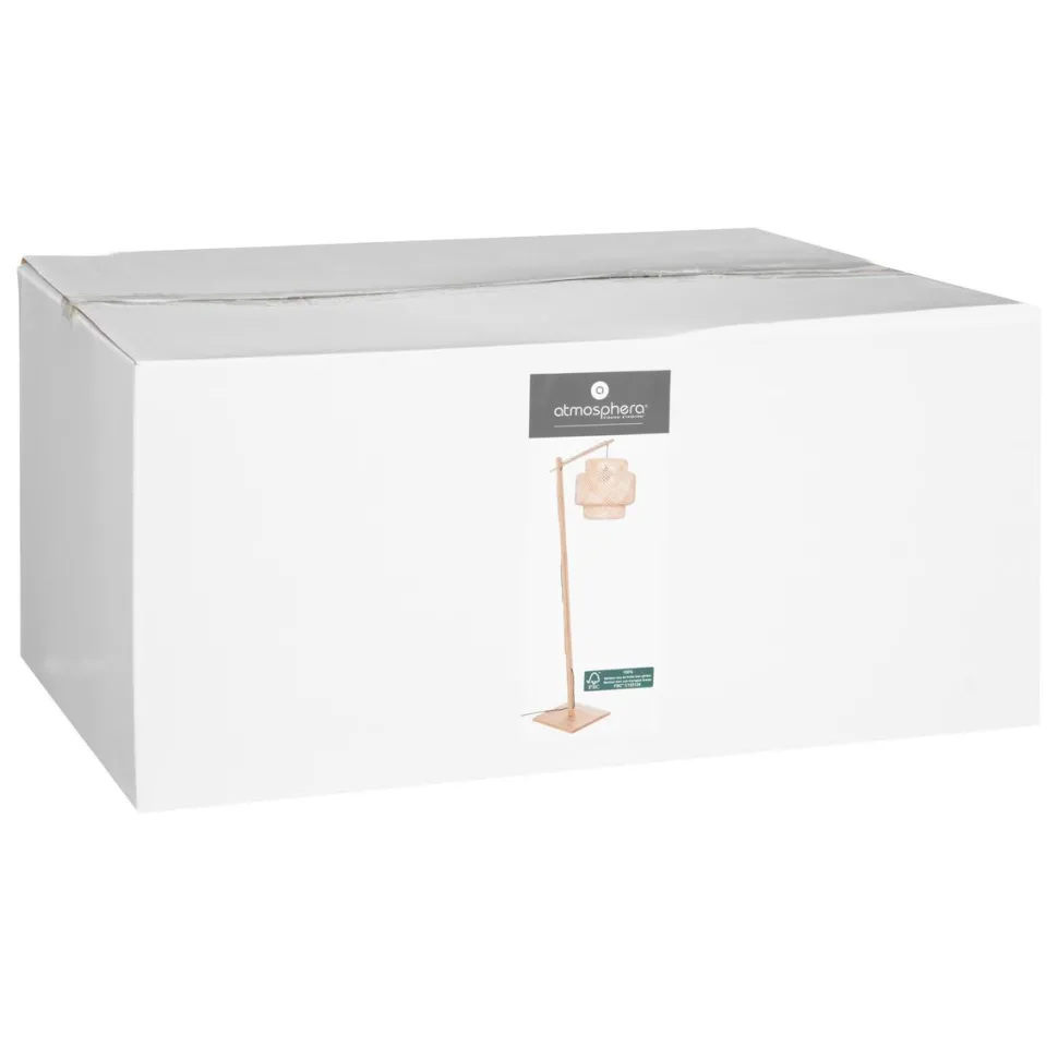 maxibazar Lampadaire Arc Liby Naturel H.173Cm