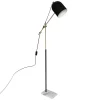 Atmosphera Lampadaire Arc Suite Noir Dore H.135Cm