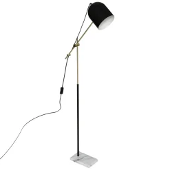 Atmosphera Lampadaire Arc Suite Noir Dore H.135Cm
