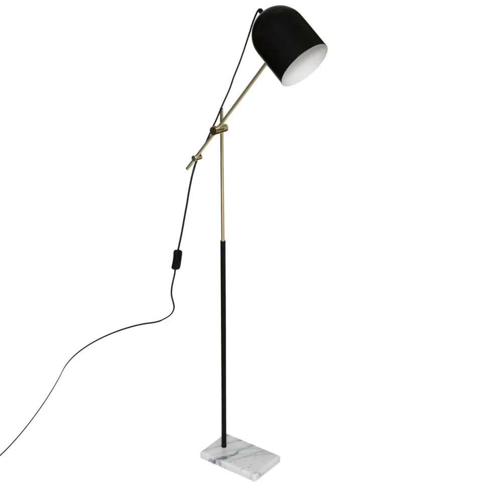 Atmosphera Lampadaire Arc Suite Noir Dore H.135Cm