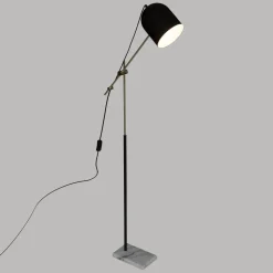 Atmosphera Lampadaire Arc Suite Noir Dore H.135Cm