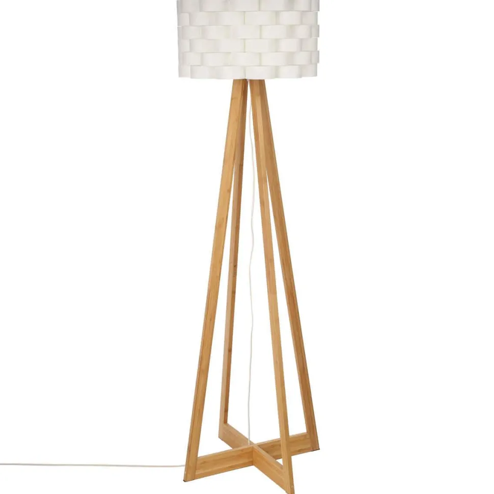 Atmosphera Lampadaire Bambou Papier Moki H.150Cm