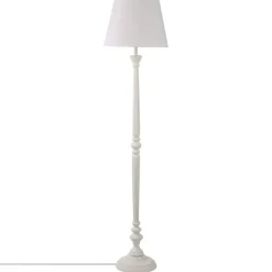 Atmosphera Lampadaire Bois Blanc Leo H.153Cm X2Colis