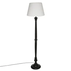 Atmosphera Lampadaire Droit Leo Noir H.156Cm