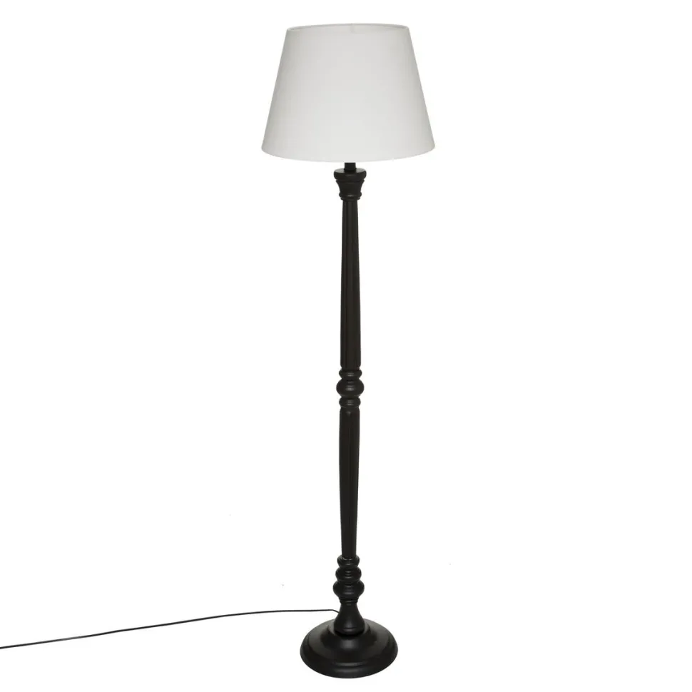 Atmosphera Lampadaire Droit Leo Noir H.156Cm