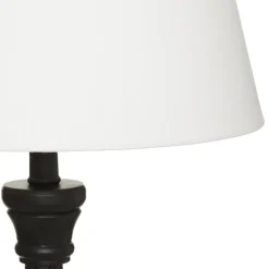Atmosphera Lampadaire Droit Leo Noir H.156Cm