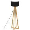 Atmosphera Lampadaire Multi Pieds Molu Noir H.140Cm