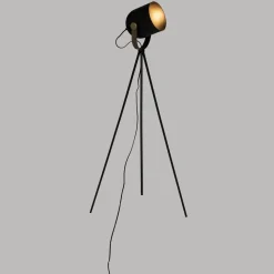 Atmosphera Lampadaire Trepied Bil Noir H.136Cm
