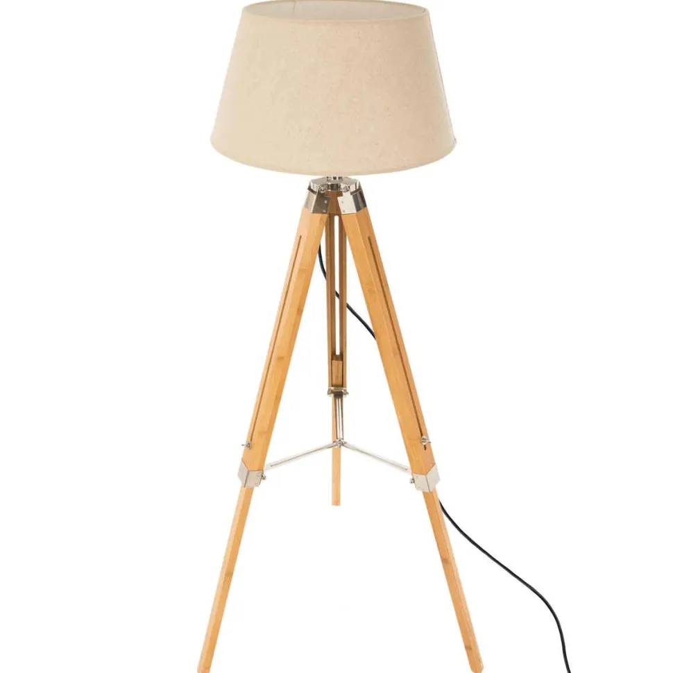 Atmosphera Lampadaire Trepied Runo Bambou H.145Cm