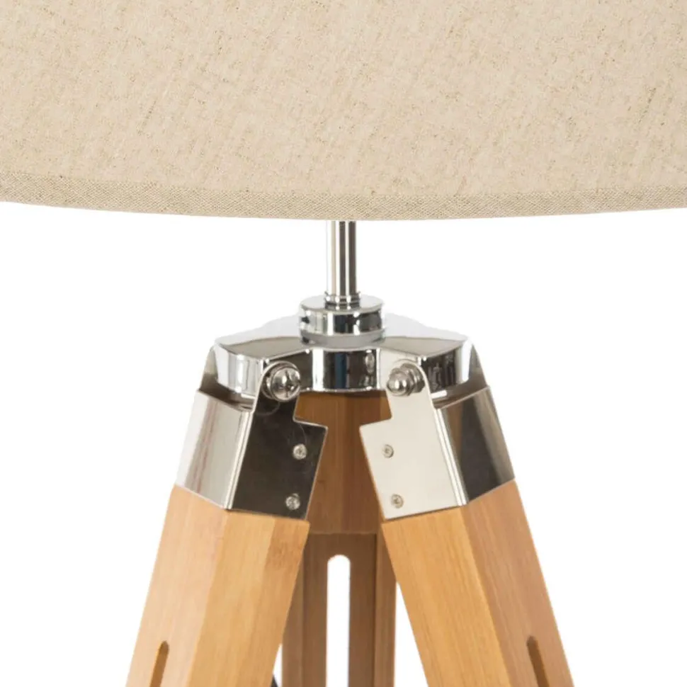Atmosphera Lampadaire Trepied Runo Bambou H.145Cm