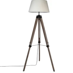 Atmosphera Lampadaire Trepied Runo Lin H.145Cm