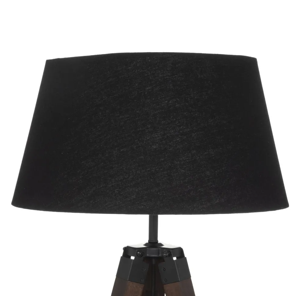 maxibazar Lampadaire Trepied Yoen Noir H.145Cm