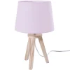 Atmosphera Lampe 3 Pieds Bois Rose