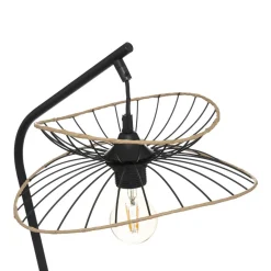 maxibazar Lampe Arc Alara Noir H.50Cm