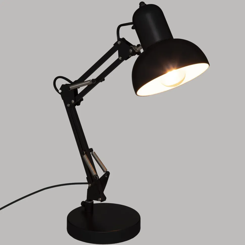 maxibazar Lampe Arc Bren Noir H.55.8Cm