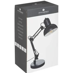 maxibazar Lampe Arc Bren Noir H.55.8Cm