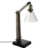 Atmosphera Lampe Arc Metal Et Bois Alak Marron H.59Cm