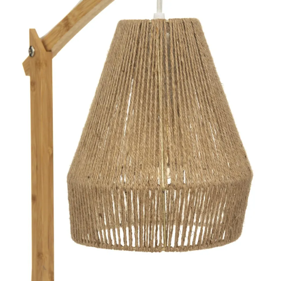 Atmosphera Lampe Arc Palm Naturel H.55Cm