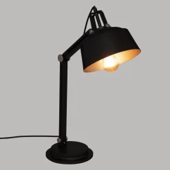 maxibazar Lampe Arc Soul Noir H.55.8Cm