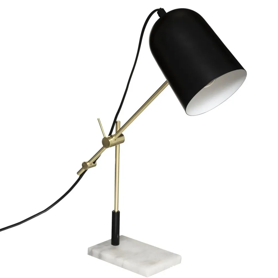 Atmosphera Lampe Arc Suite Noir Dore H.40Cm