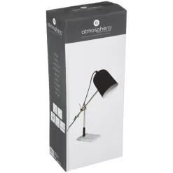Atmosphera Lampe Arc Suite Noir Dore H.40Cm