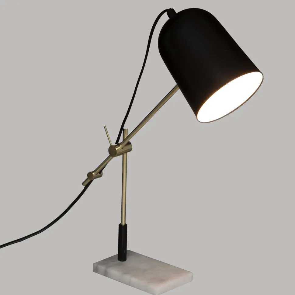 Atmosphera Lampe Arc Suite Noir Dore H.40Cm