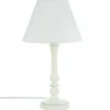Atmosphera Lampe Bois Blanc Leo H.35Cm