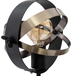 Atmosphera Lampe Bois Et Metal Fibi H.54Cm