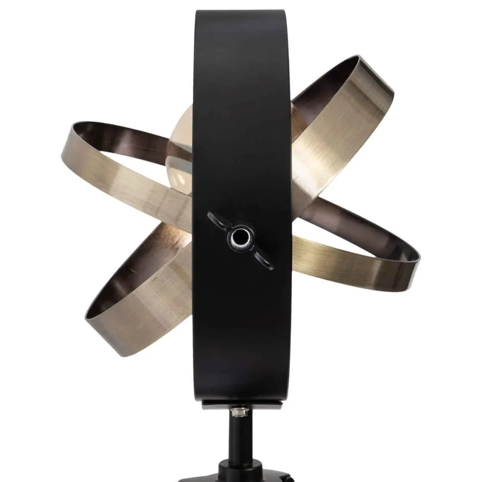 Atmosphera Lampe Bois Et Metal Fibi H.54Cm