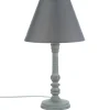 Atmosphera Lampe Bois Gris Leo H.36Cm