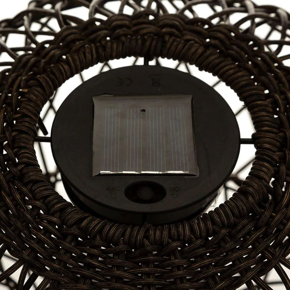 Lampe Boule Solaire Naturel Noir Peny D.31Cm