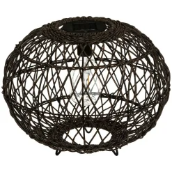 Lampe Boule Solaire Naturel Noir Peny D.31Cm