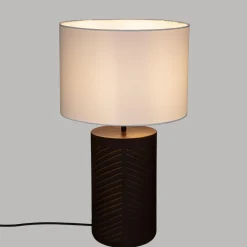 maxibazar Lampe Droite Origines Blanc H.48Cm