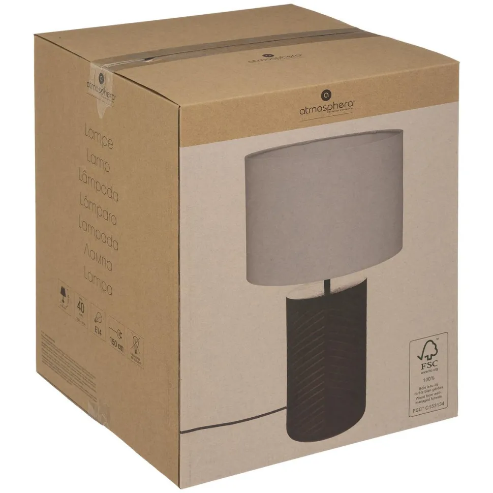 maxibazar Lampe Droite Origines Blanc H.48Cm