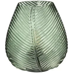 maxibazar Lampe Led Verre Palm H.15Cm