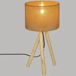 maxibazar Lampe Trepied Seav Naturel H.52Cm