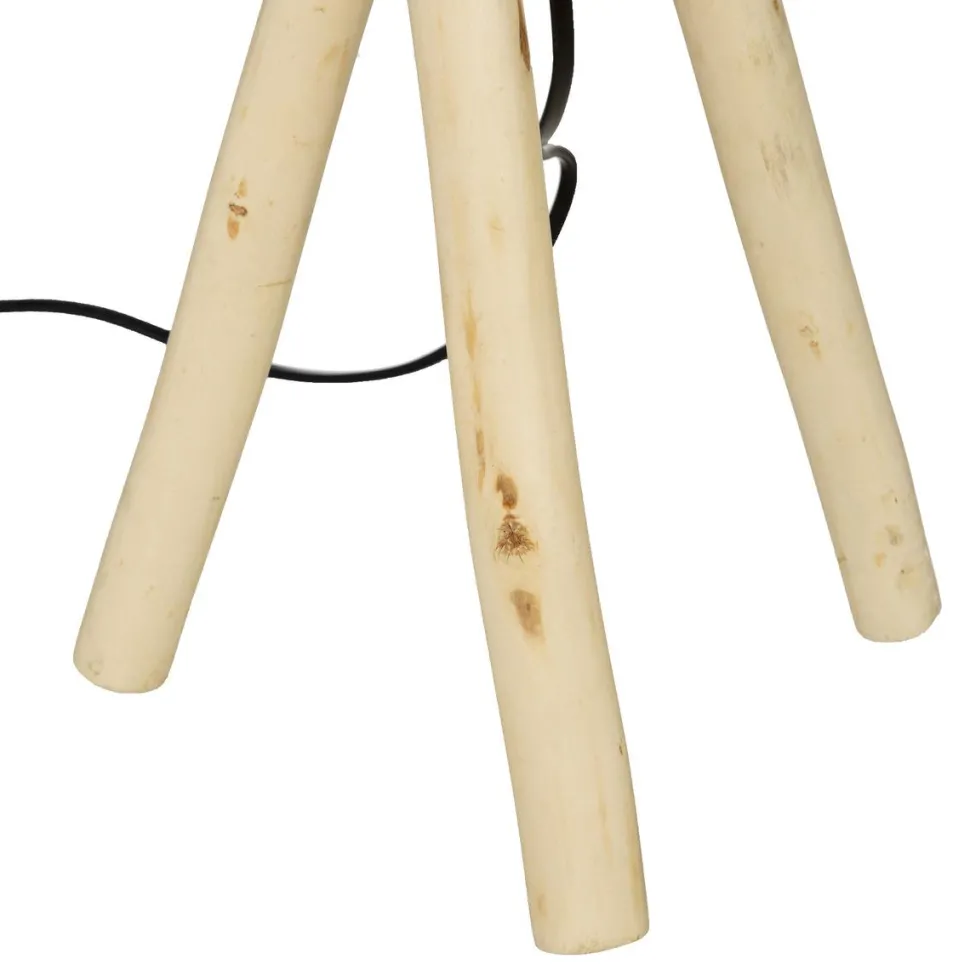 maxibazar Lampe Trepied Seav Naturel H.52Cm