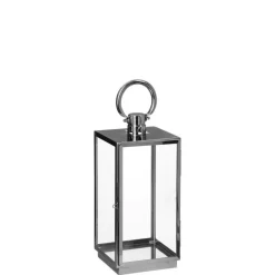 maxibazar Lanterne Inox Exterieur Rectangle D.16.7X14X29.5Cm