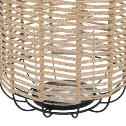 maxibazar Lanterne Naturel Metal Cosy H.33Cm