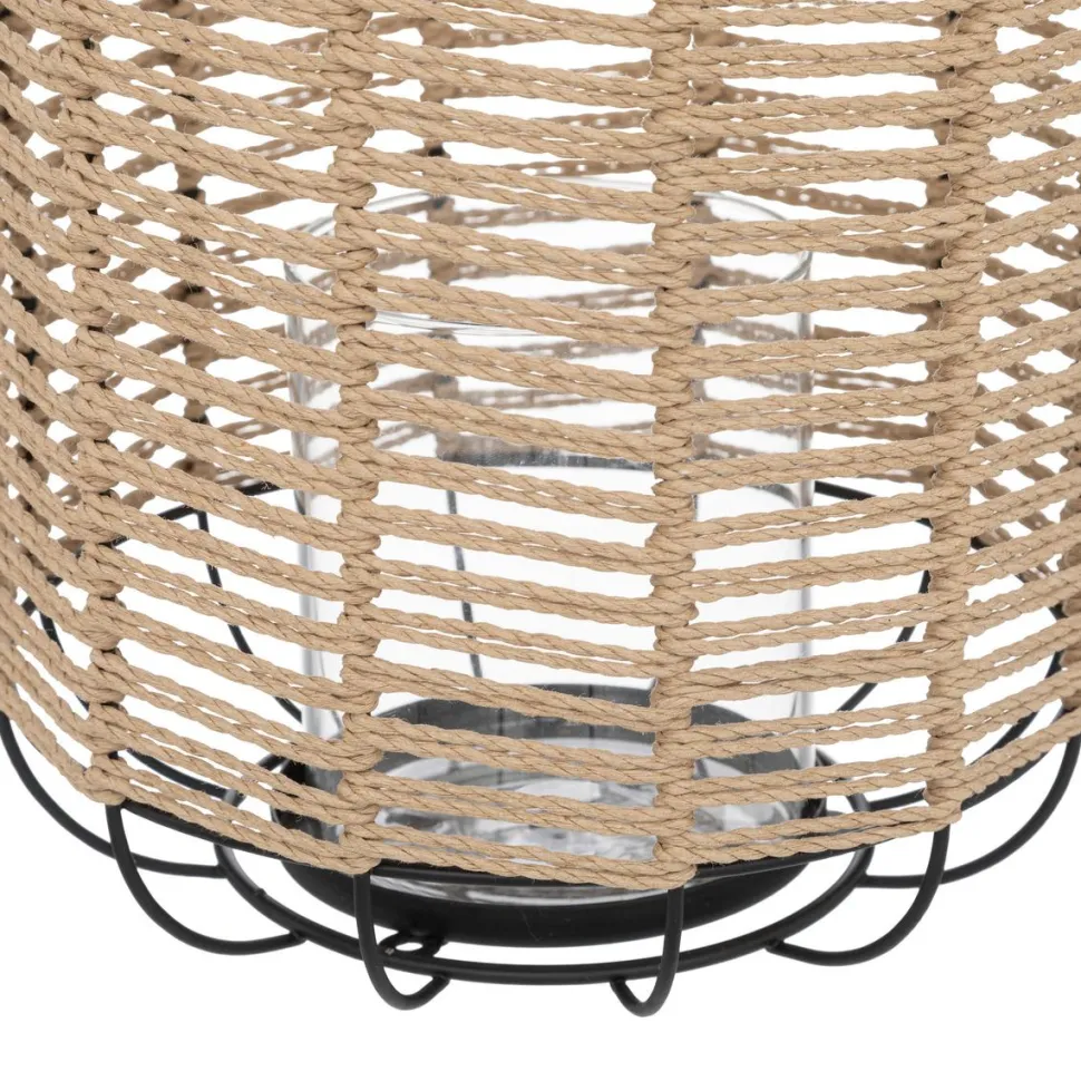 maxibazar Lanterne Naturel Metal Cosy H.33Cm