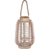 Atmosphera Lanterne Rattan Et Verre H.33Cm