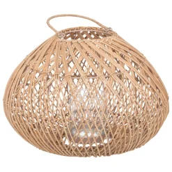 maxibazar Lanterne Rotin Lour H.27Cm