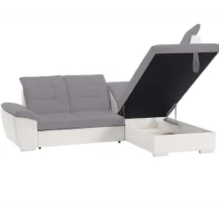 Lidia Ad Conv Tissu Gris Pu Blanc