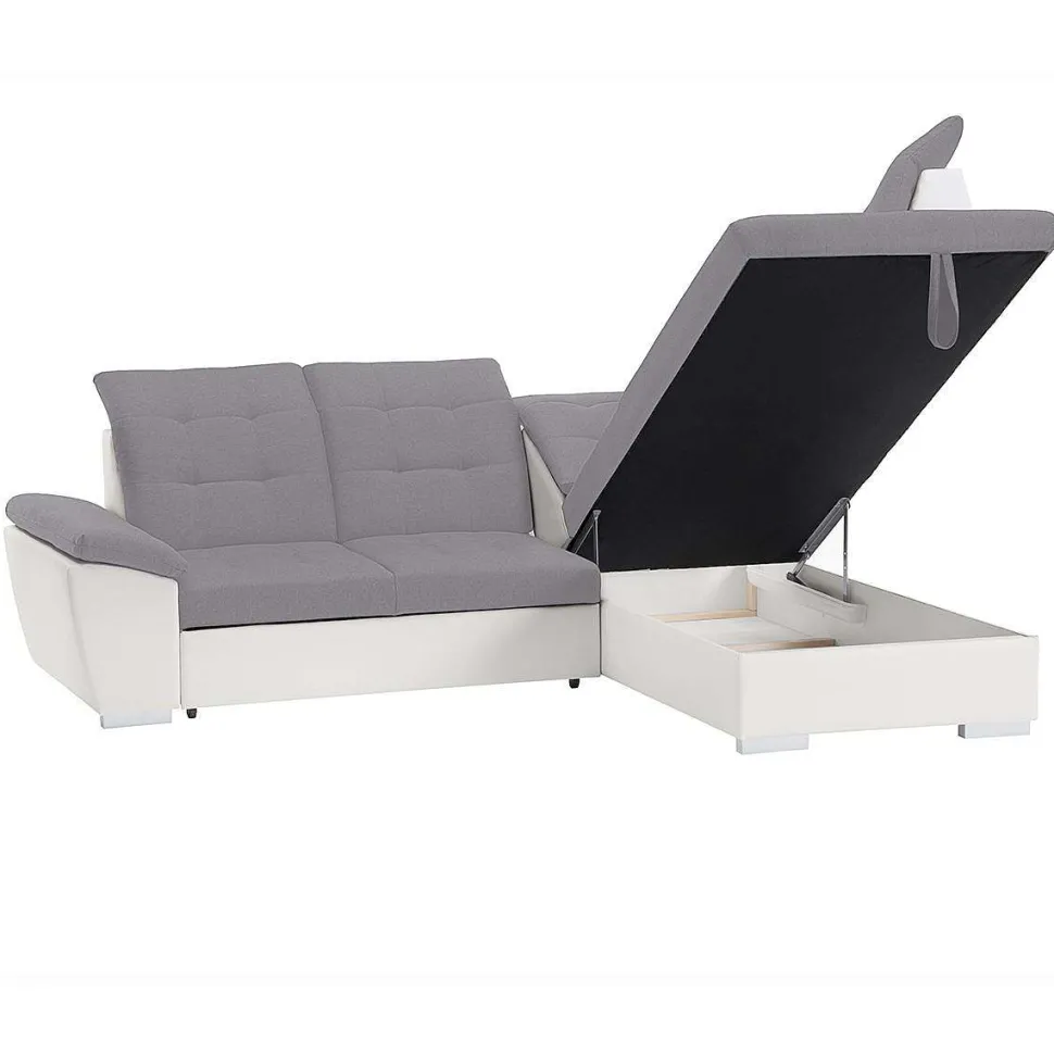 Lidia Ad Conv Tissu Gris Pu Blanc