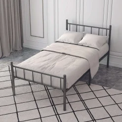 Lit Metal Noir 90X190Cm