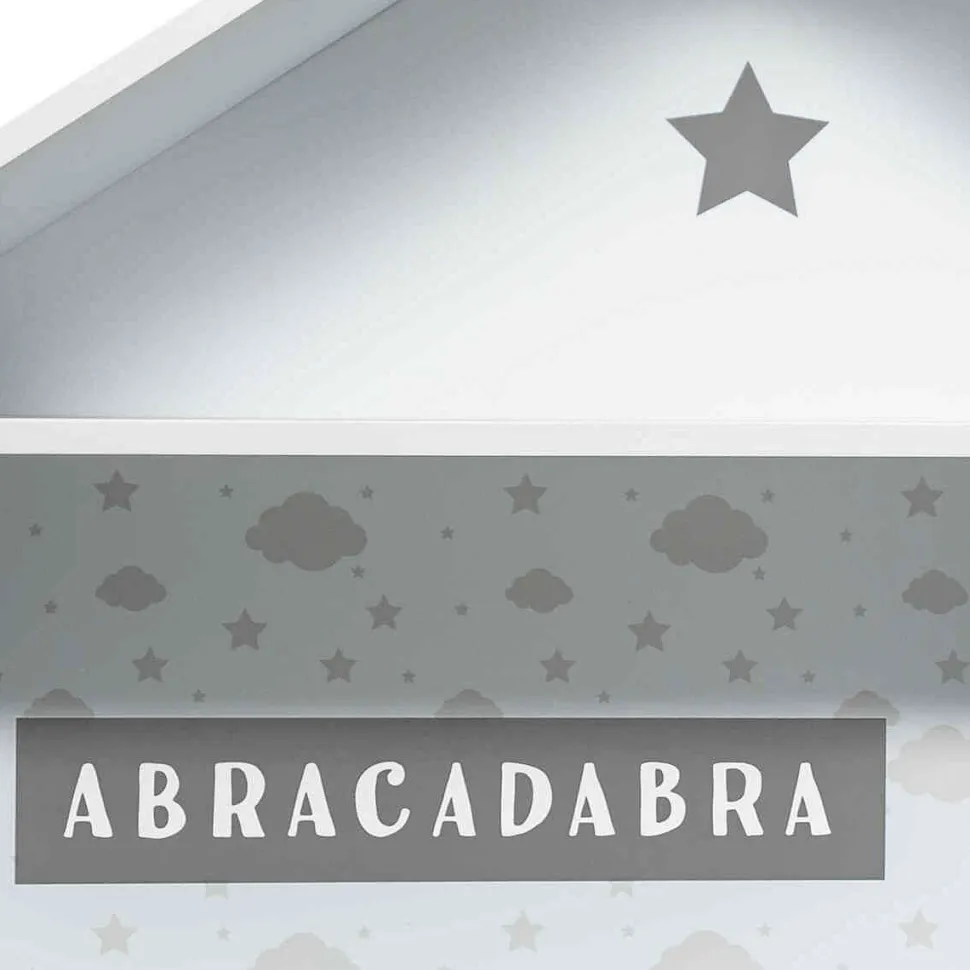 Maison 7 Cases Grise D.73.5X30X114Cm