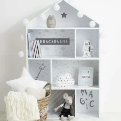 Maison 7 Cases Grise D.73.5X30X114Cm